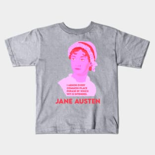 Jane Austen Quote from Sense and Sensibility Kids T-Shirt